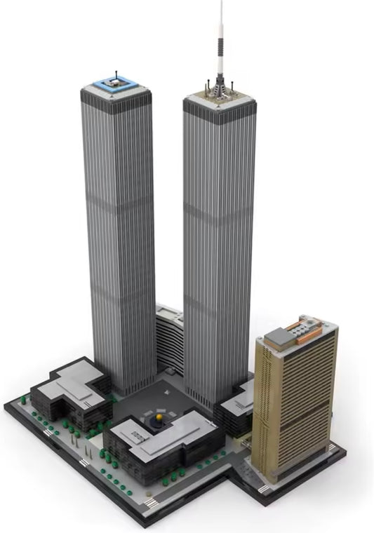World Trade Center Twin Towers Building Bricks 7129 Pieces