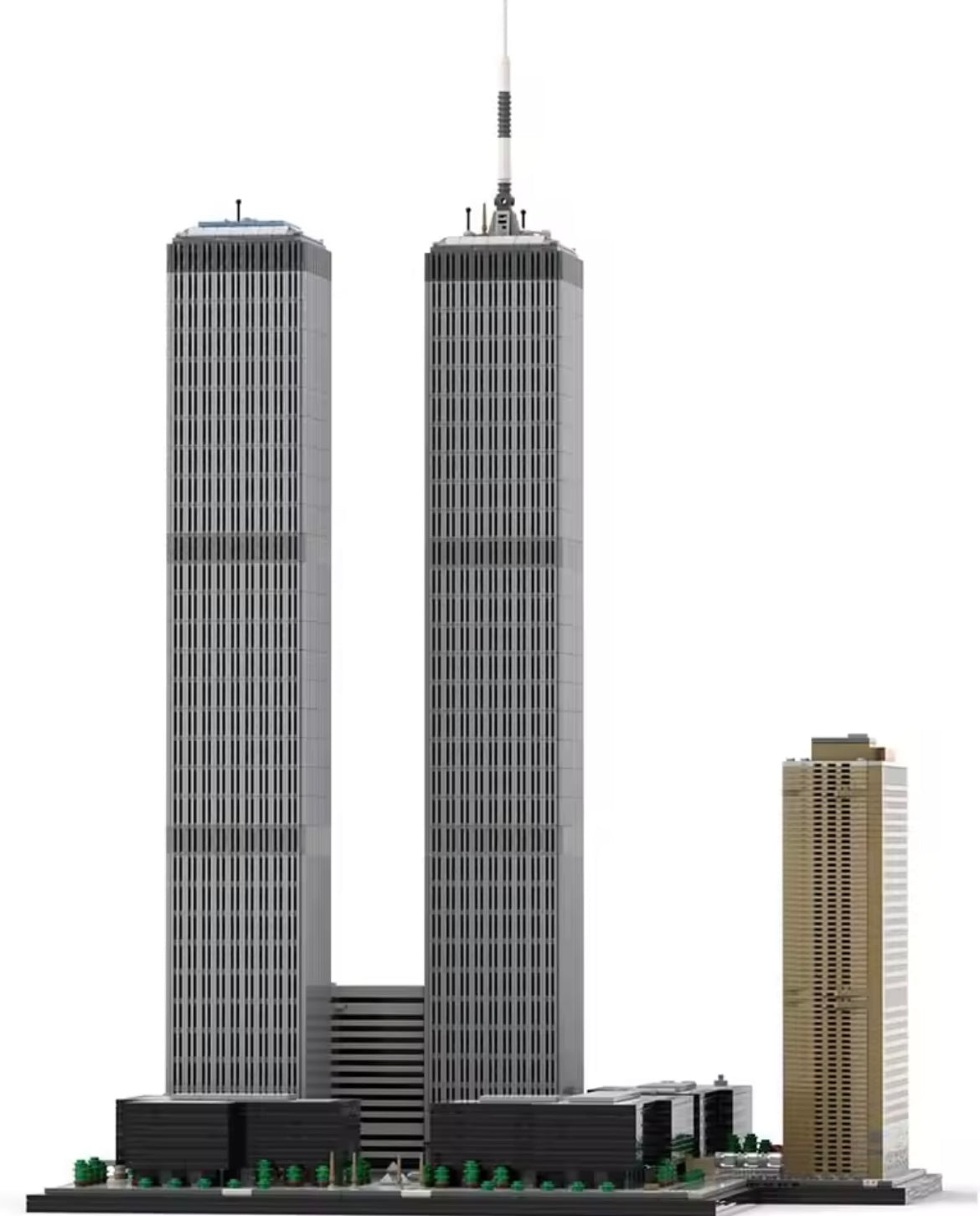 World Trade Center Twin Towers Building Bricks 7129 Pieces